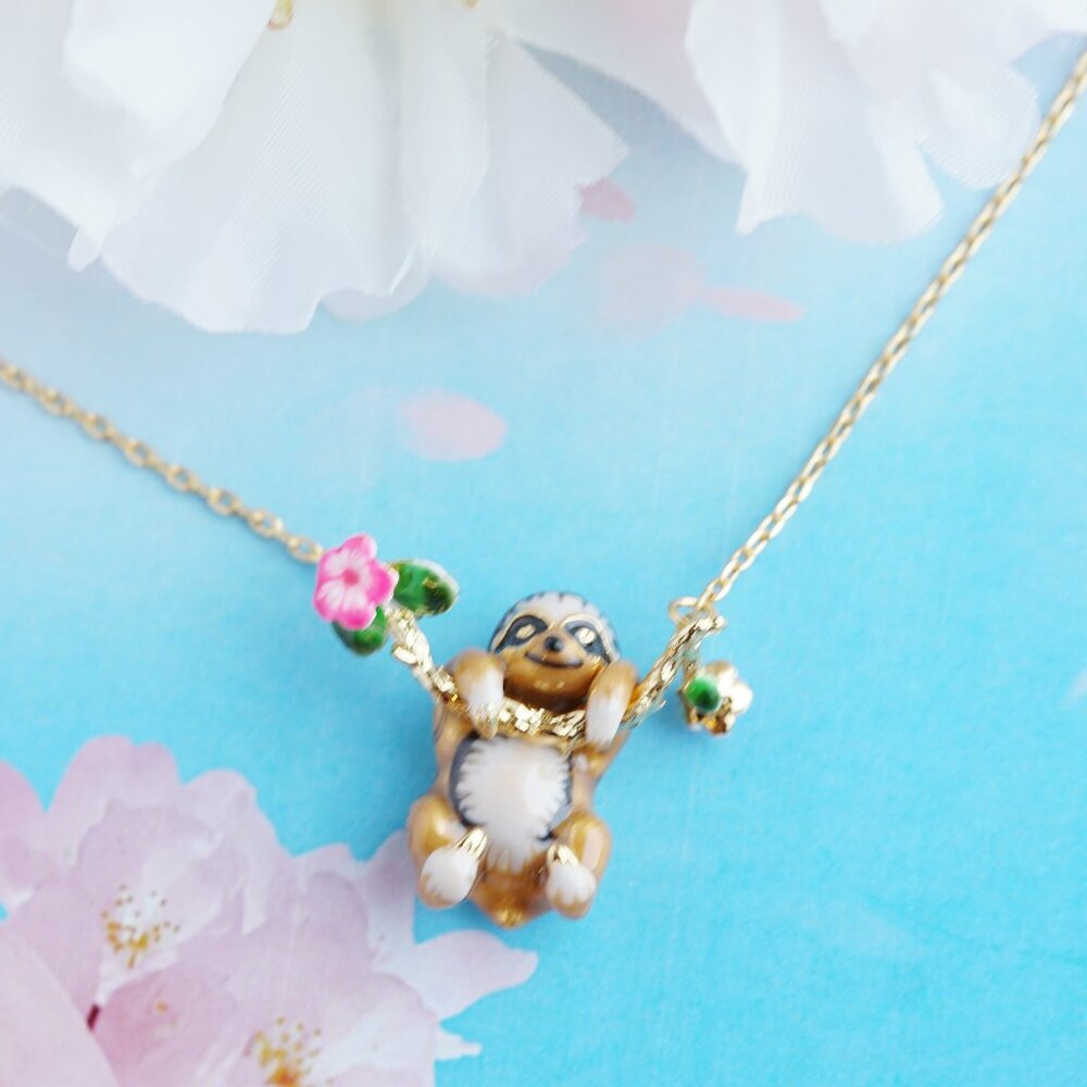Cute sloth necklace